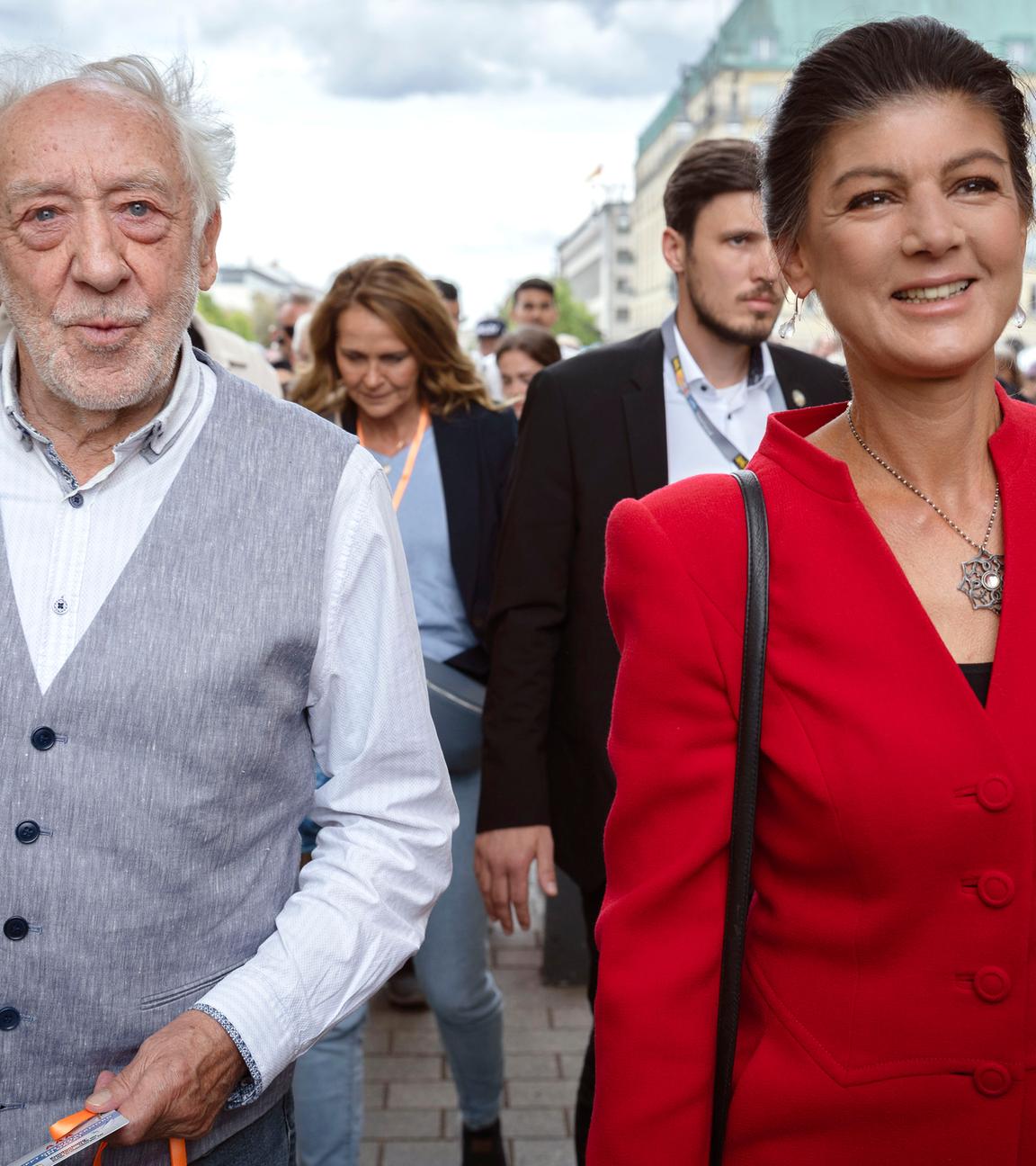 Dieter Hallervorden und Sahra Wagenknecht