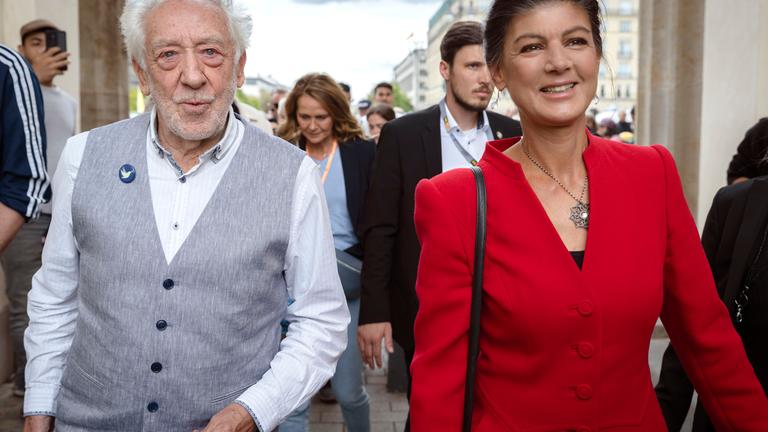 Dieter Hallervorden und Sahra Wagenknecht