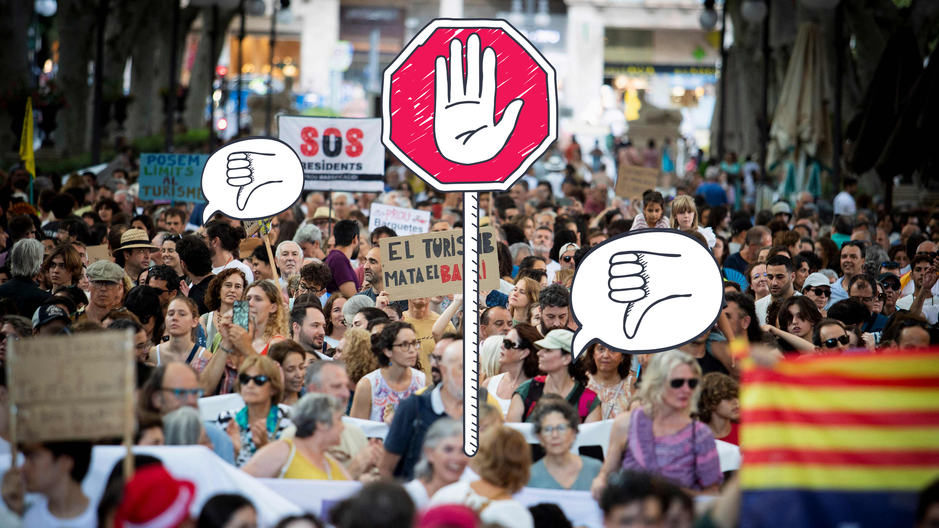 Demo gegen Massentourismus auf Mallorca