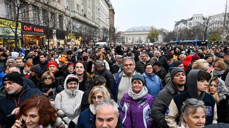 Hungarian opposition Tisza Party's demonstration to support abused children
