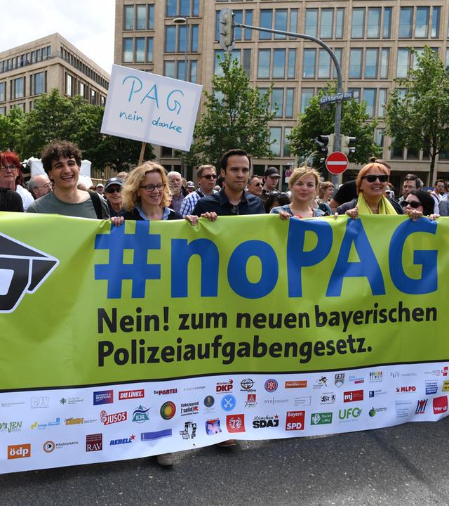Demonstration gegen das neue bayerische Polizeiaufgabengesetz, Archivbild