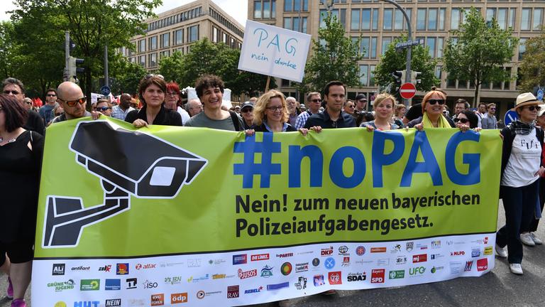 Demonstration gegen das neue bayerische Polizeiaufgabengesetz, Archivbild