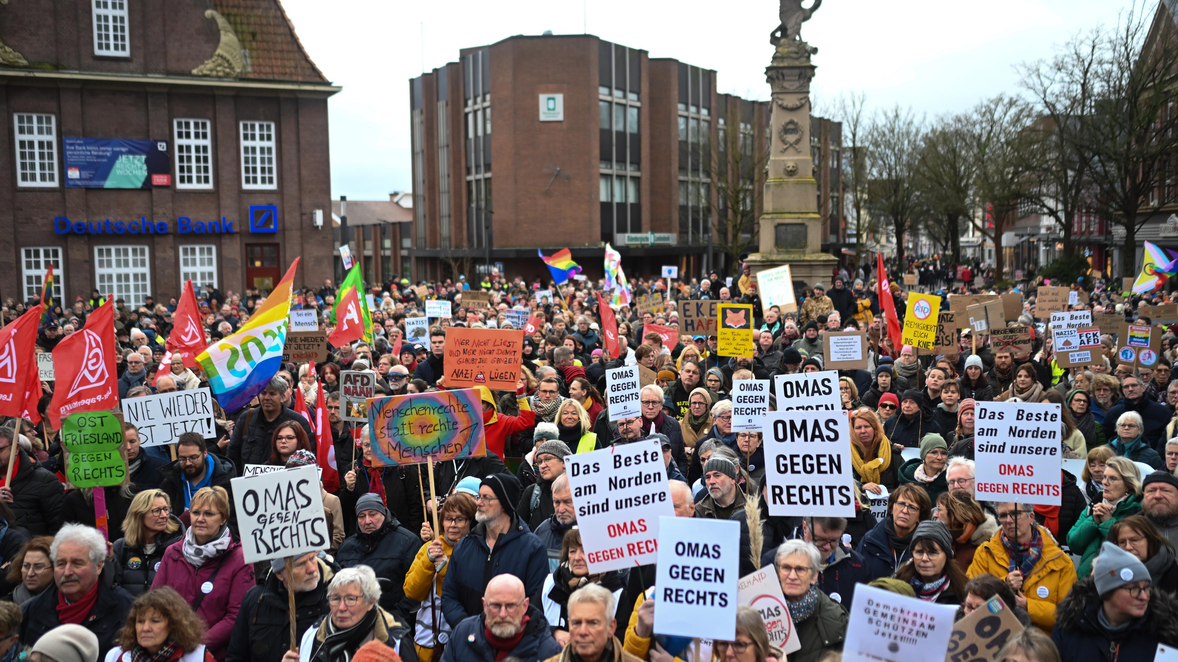 Demo gegen Rechtsextremismus, Leer
