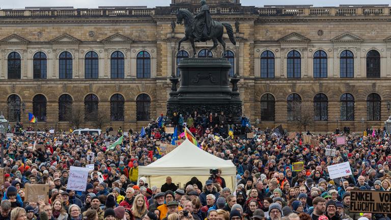 Demo gegen Rechtsextremismus, Dresden
