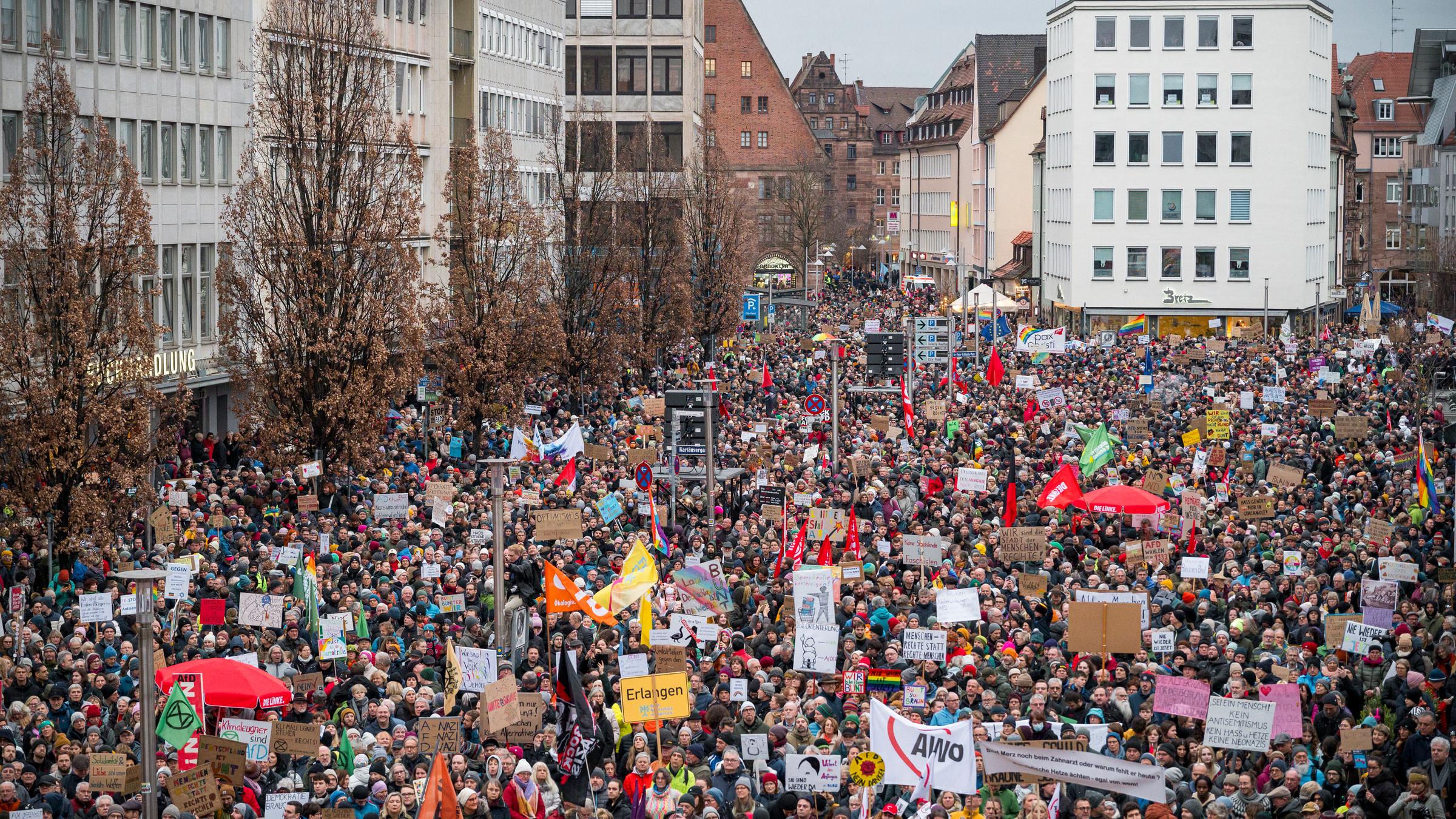 Demo gegen Rechtsextremismus, Nürnberg