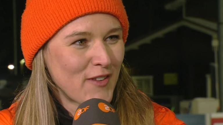 Die ehemalige deutsche Biathletin und Skilangläuferin Denise Herrmann-Wick im ZDF-Interview