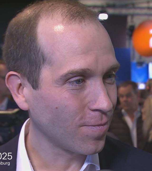 Dennis Thering von der CDU mit einer Reaktion zur Bürgerschaftswahl in Hamburg.