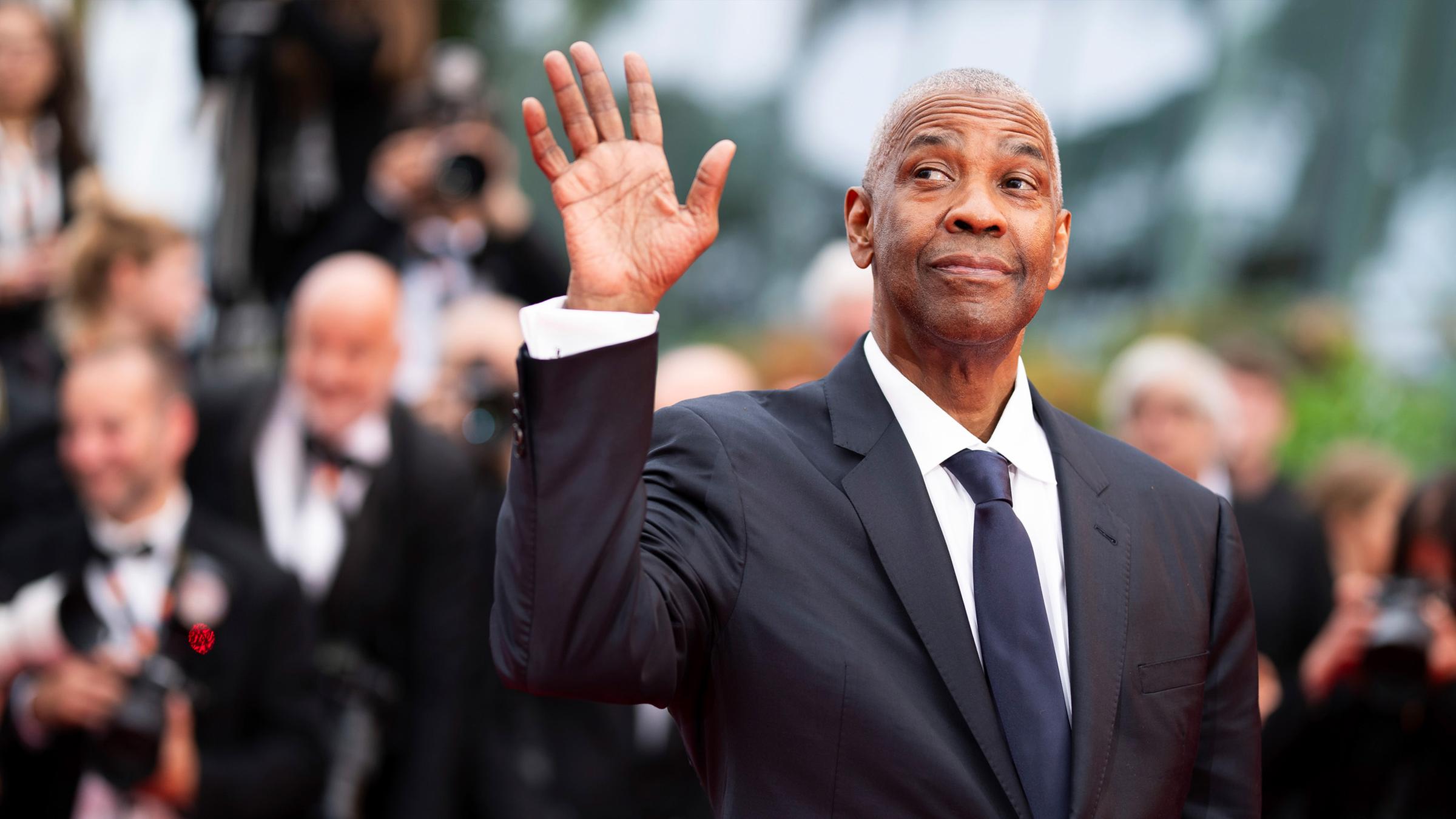 Der US-Amerikanische Schauspieler Denzel Washington auf dem Roten Teppich während der 78. Internationalen Filmfestspiele in Cannes am 19.95.2025.