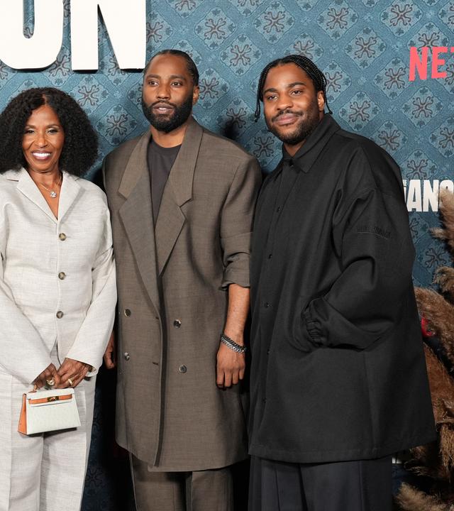Denzel Washington mit seiner Familie bei der Premiere