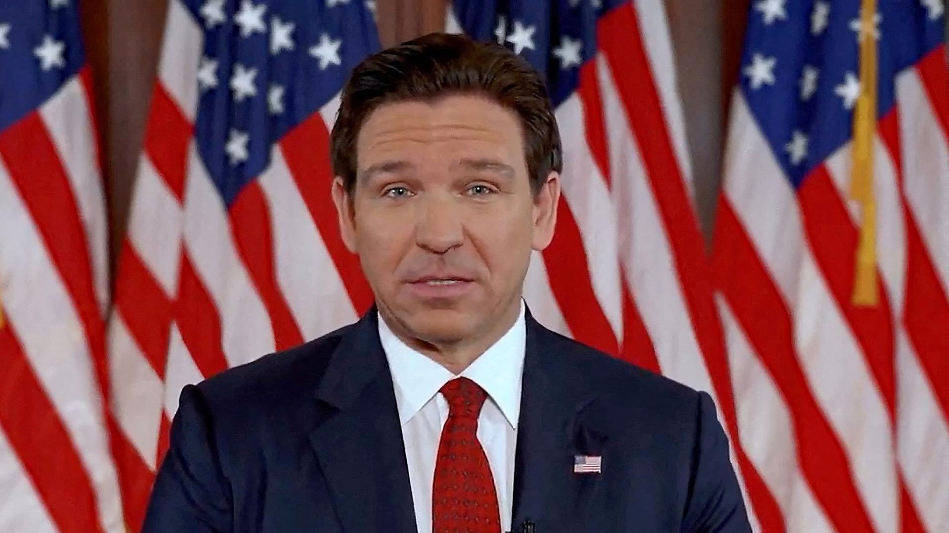 Screenshot: Ron DeSantis verkündet seinen Rückzug von der republikanischen Präsidentschaftskandidatur in einem Standbild aus einem in den sozialen Medien veröffentlichten Video