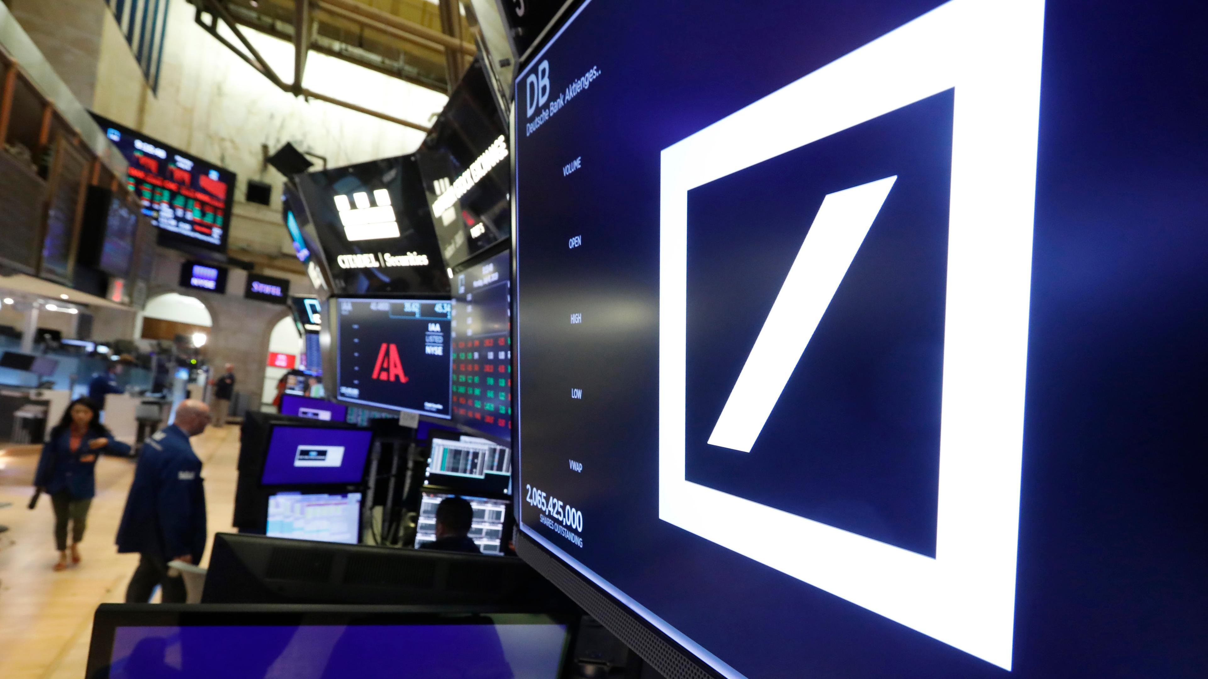 Logo der Deutschen Bank, 08.07.2019 , New York.