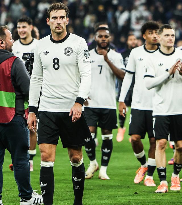 Deutsche Fußballnationalmannschaft im Stadion in Sinsheim nach dem WM-Qualifikationsspiel gegen Luxemburg am 10.10.2025