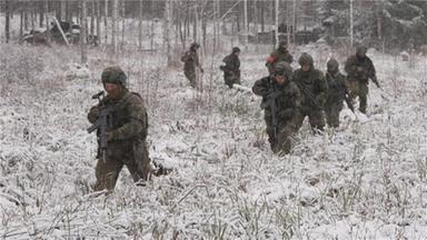 Deutsche Soldaten bei einer Übung in Litauen