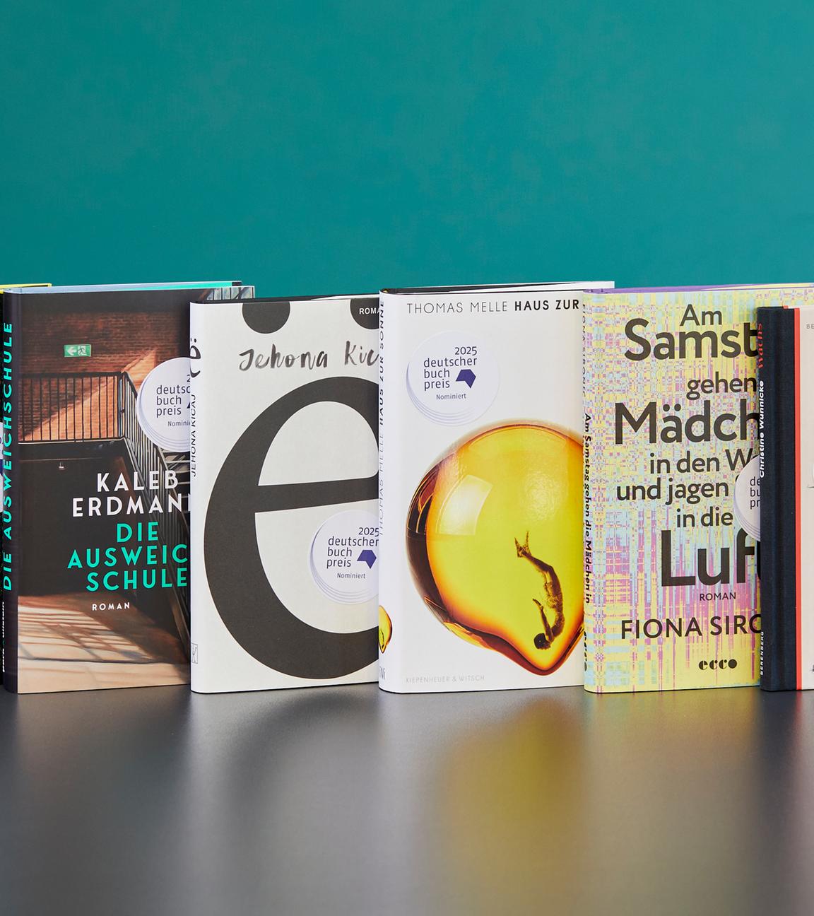Die Bücher auf der Shortlist für den Deutschen Buchpreis 2025