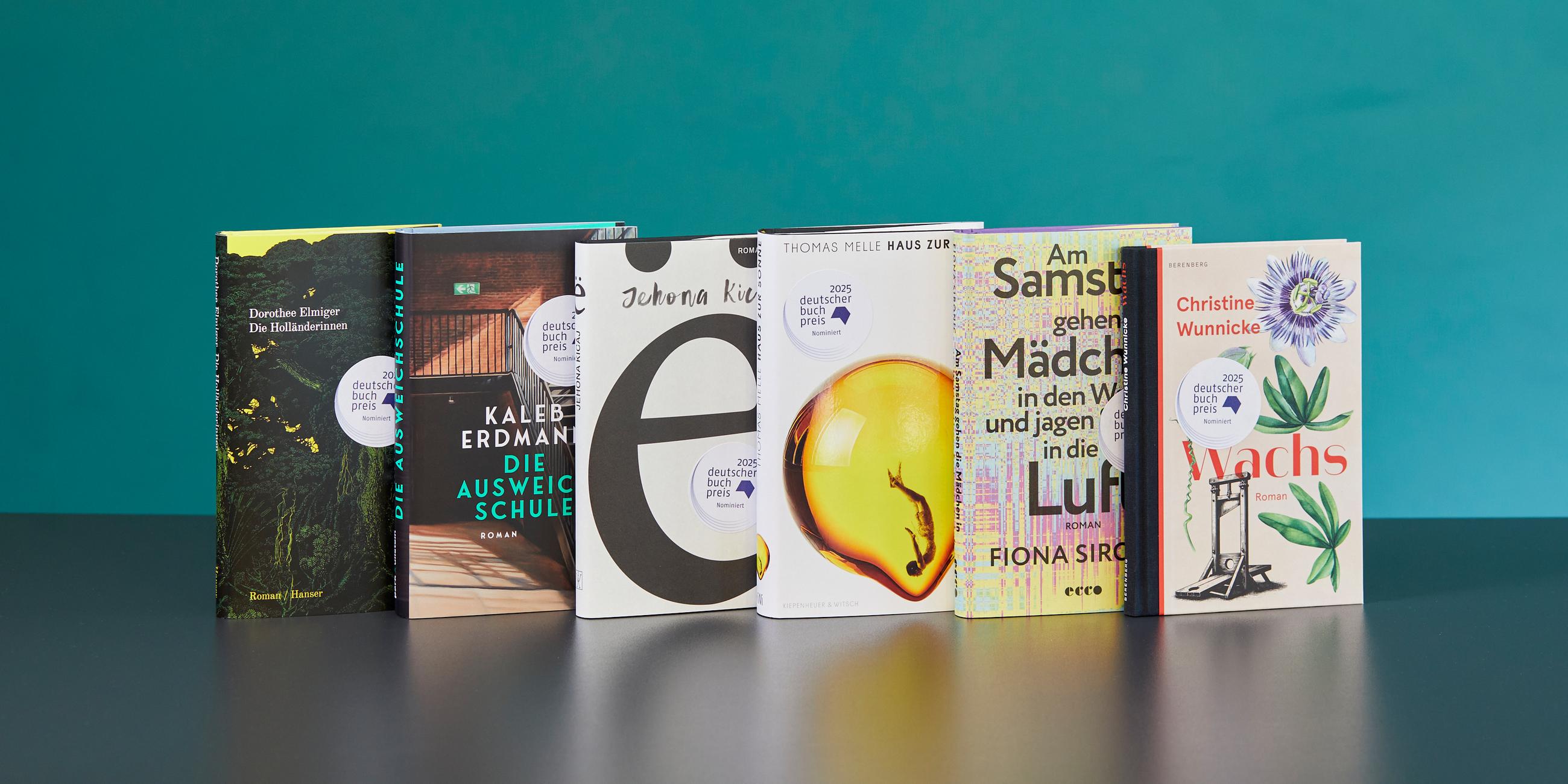 Die Bücher auf der Shortlist für den Deutschen Buchpreis 2025