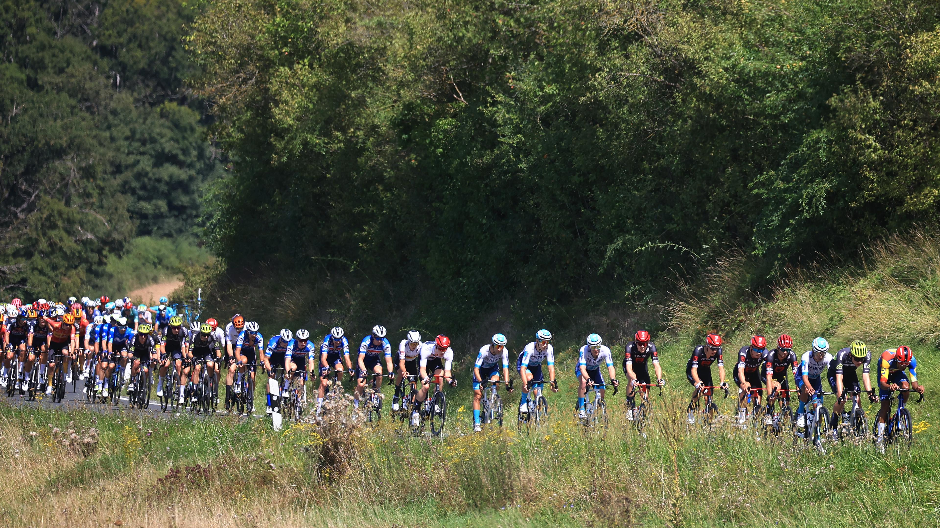 Das Peloton auf der ersten Etappe der Deutschland Tour