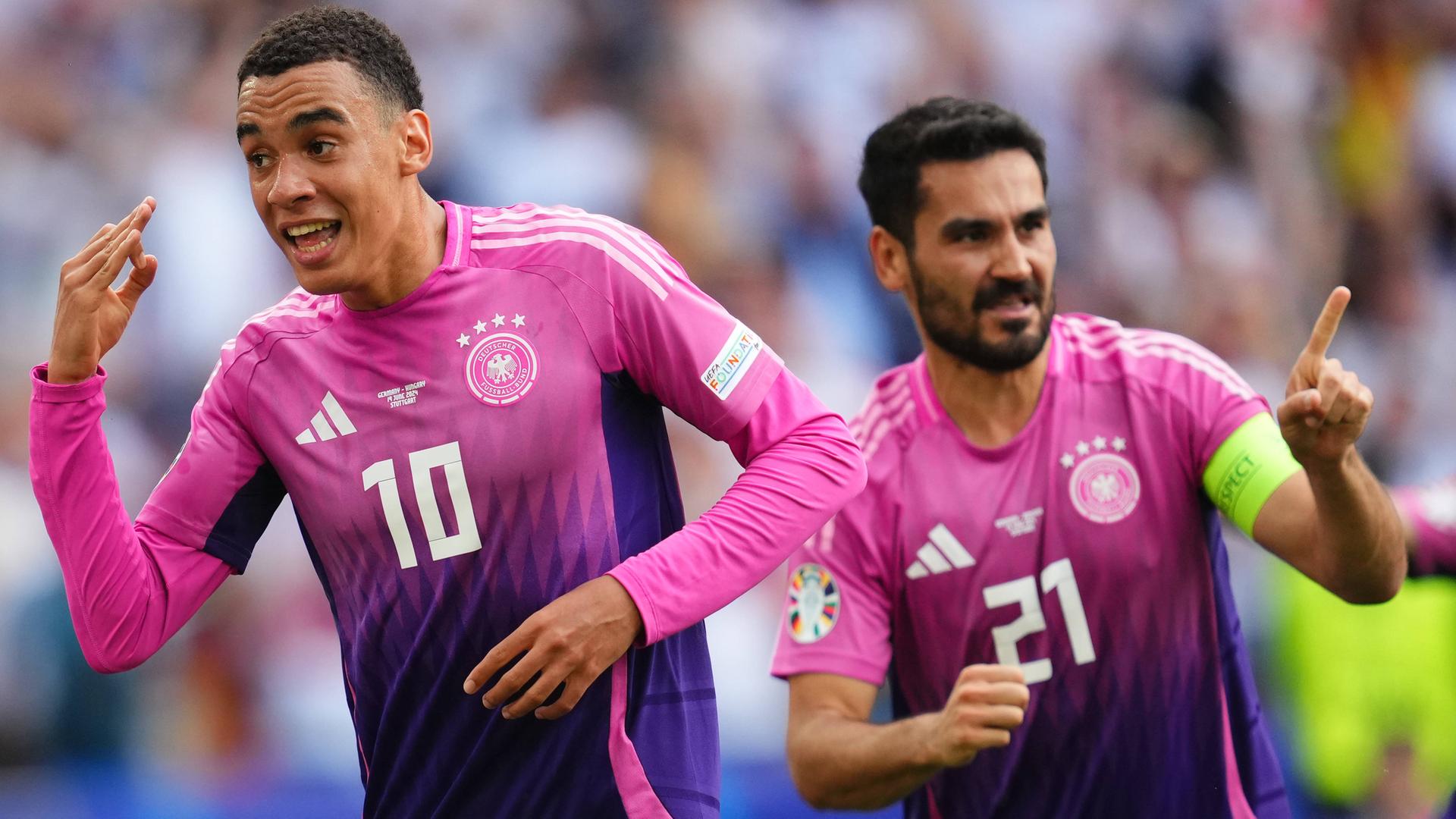 Die beiden Torschützen, Jamal Musiala und Ilkay Gündogan.