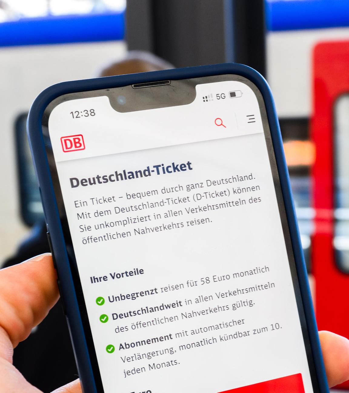 (Symbolbild) Deutschlandticket.