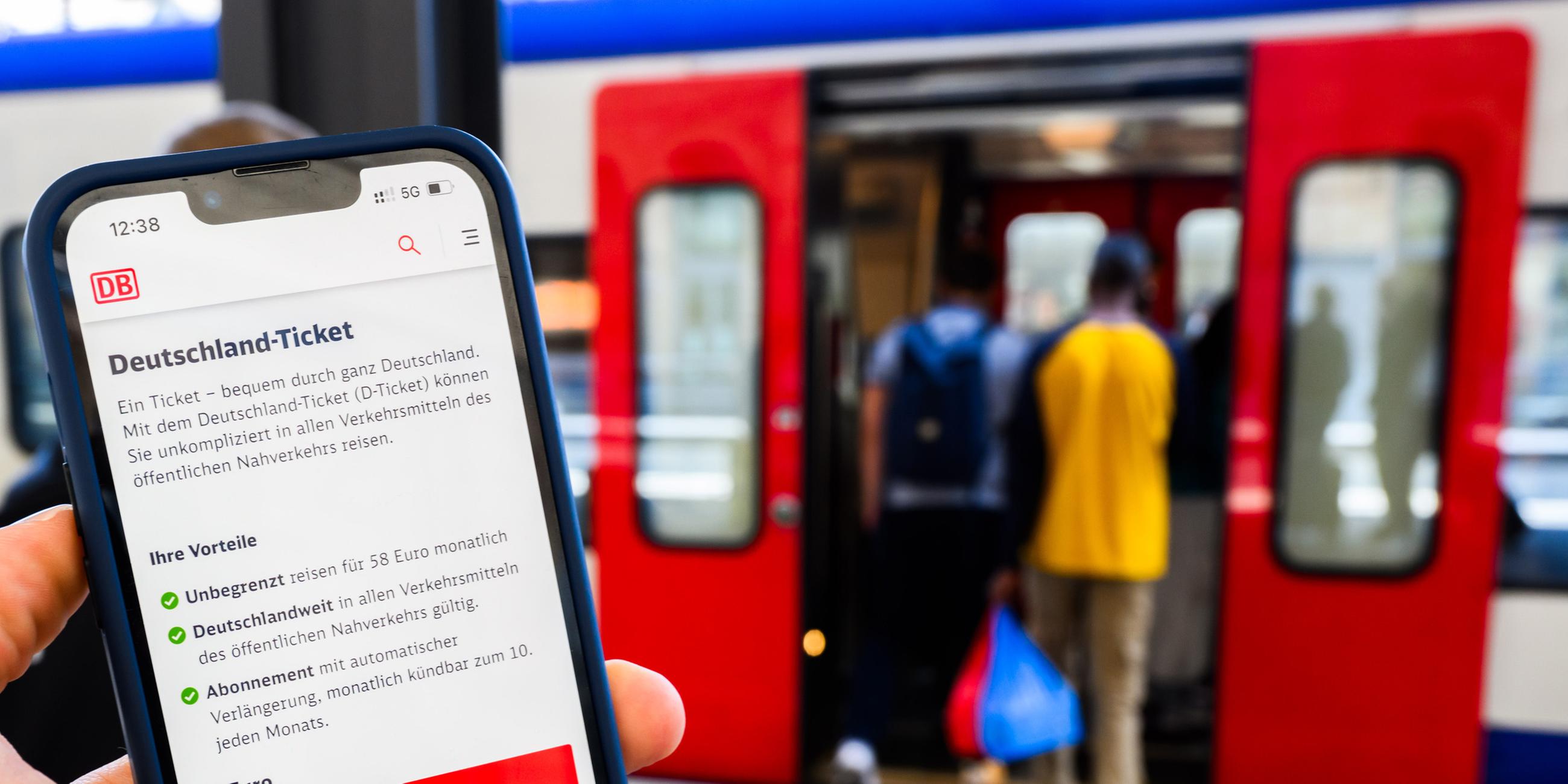 (Symbolbild) Deutschlandticket.