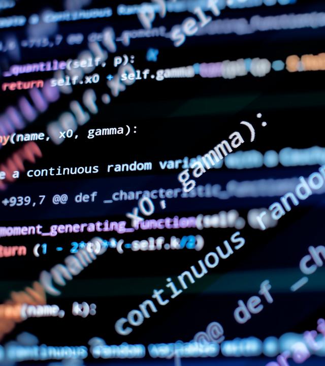 Abstrakter Developer Code, KI, Javascript