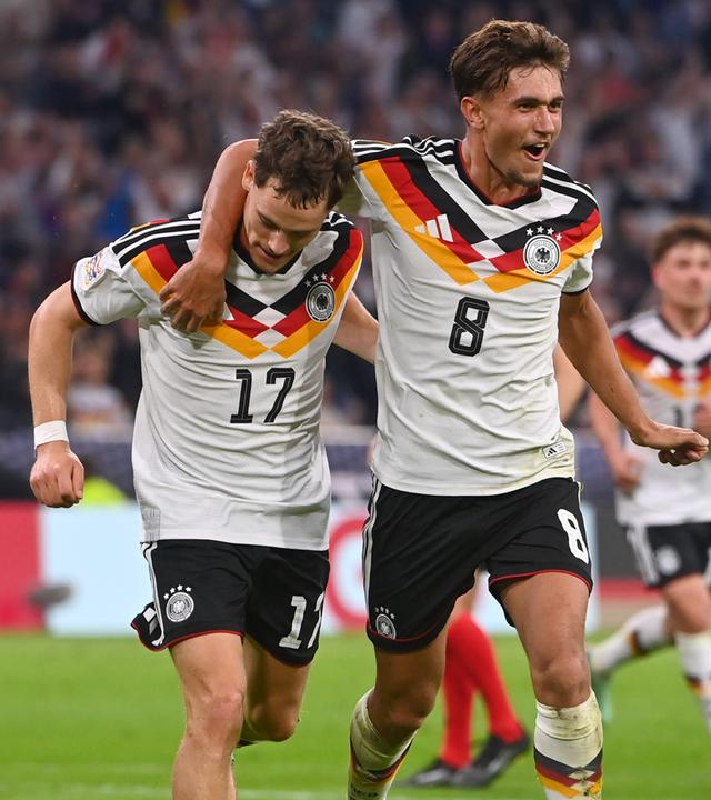 Torschütze Florian Wirtz jubelt nach dem 0:2.