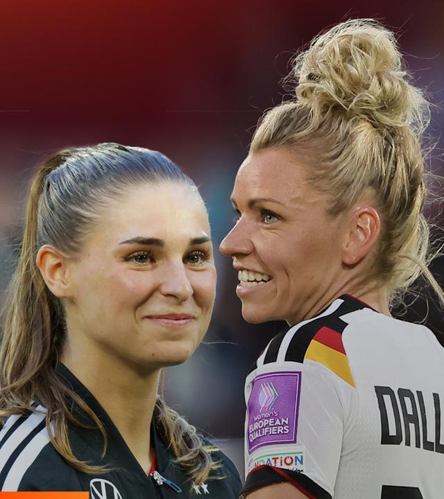 Jule Brand und Linda Dallmann