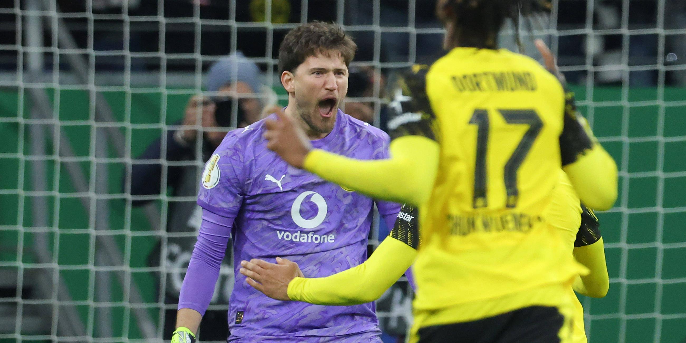 Gregor Kobel im Spiel gegen Frankfurt am 28.10.25