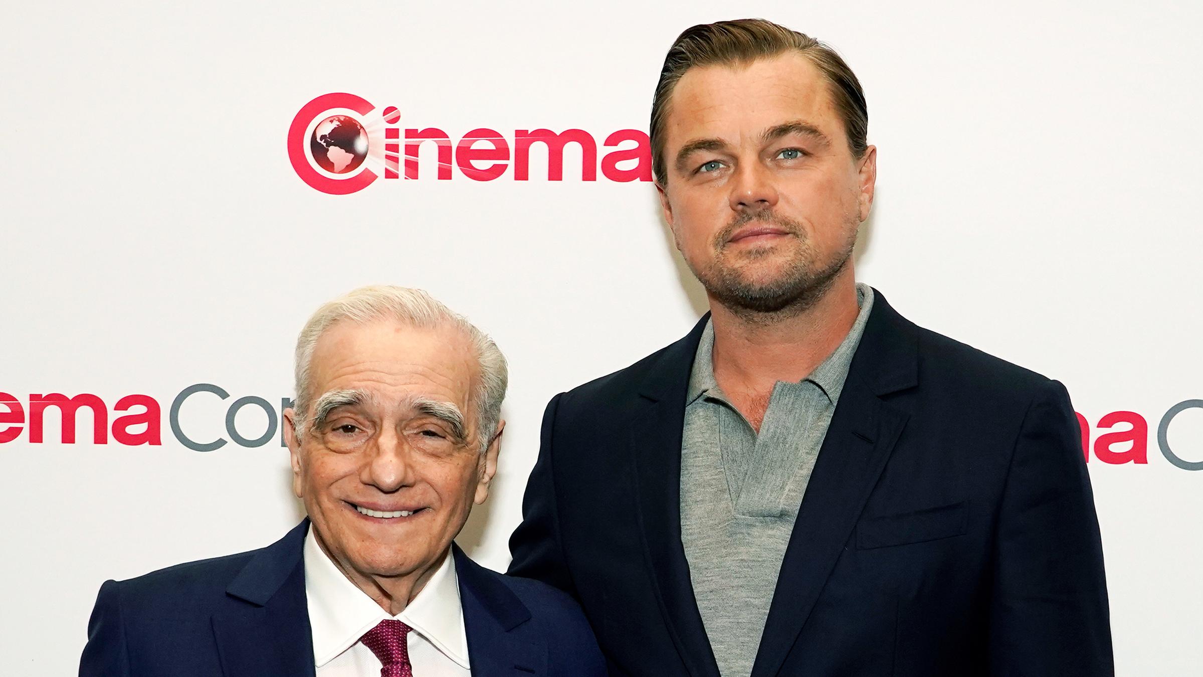 Martin Scorsese (links) und Leonardo DiCaprio posieren gemeinsam bei einem Event. 