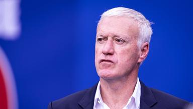 Frankreichs Nationaltrainer Didier Deschamps beim 2:0-Sieg gegen Marokko im WM 2026-Viertelfinale.