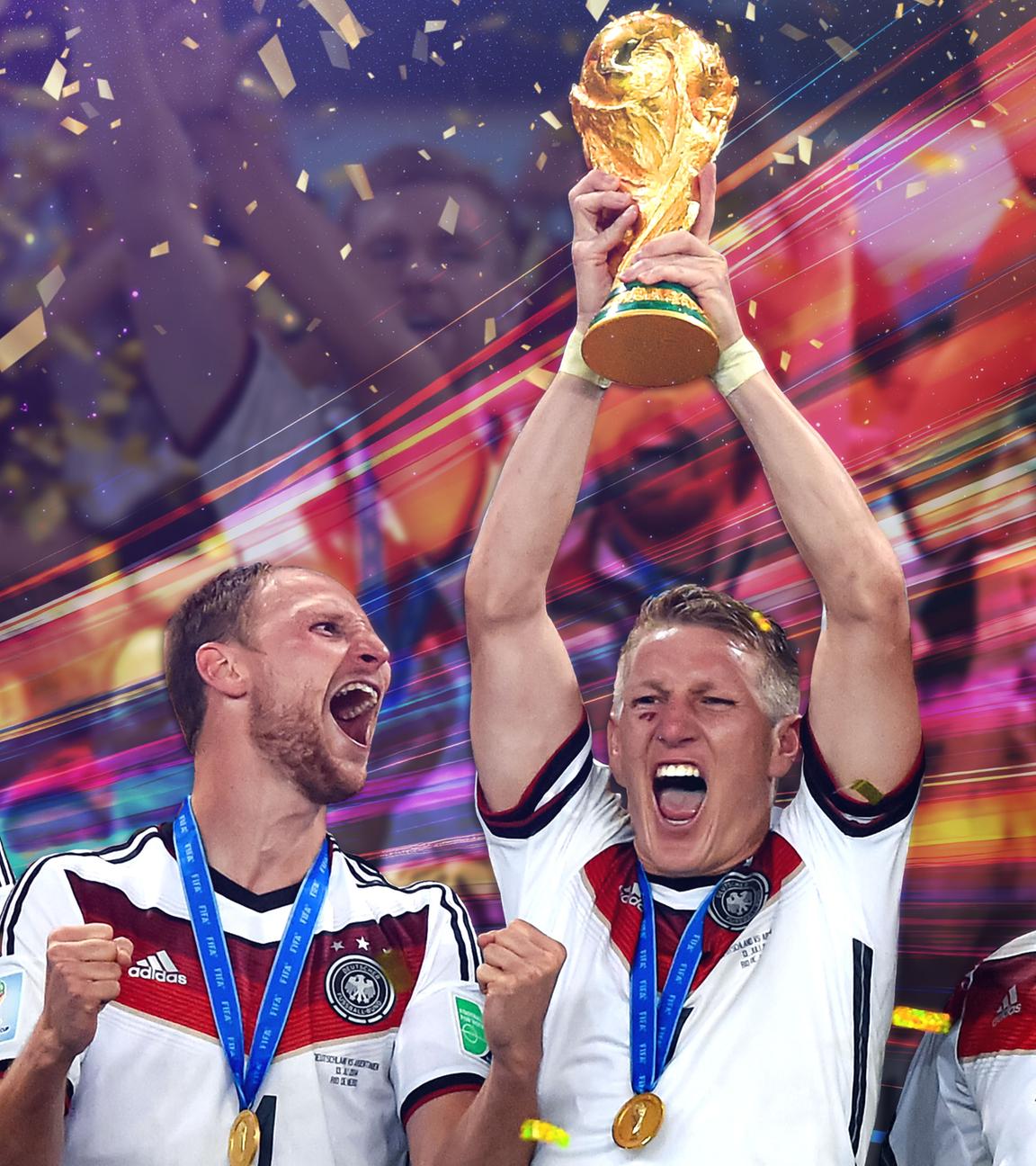 Die deutsche Nationalmannschaft feiert den WM-Sieg