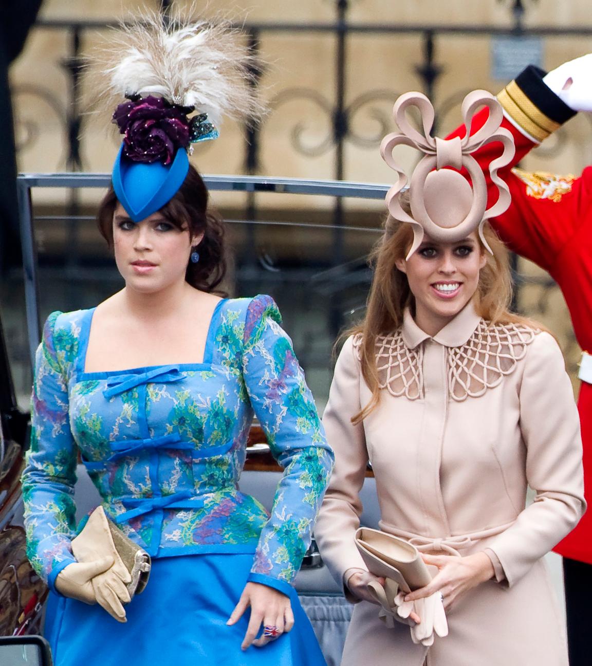 Archiv: Prinzessin Eugenie von York (l) und Prinzessin Beatrice von York