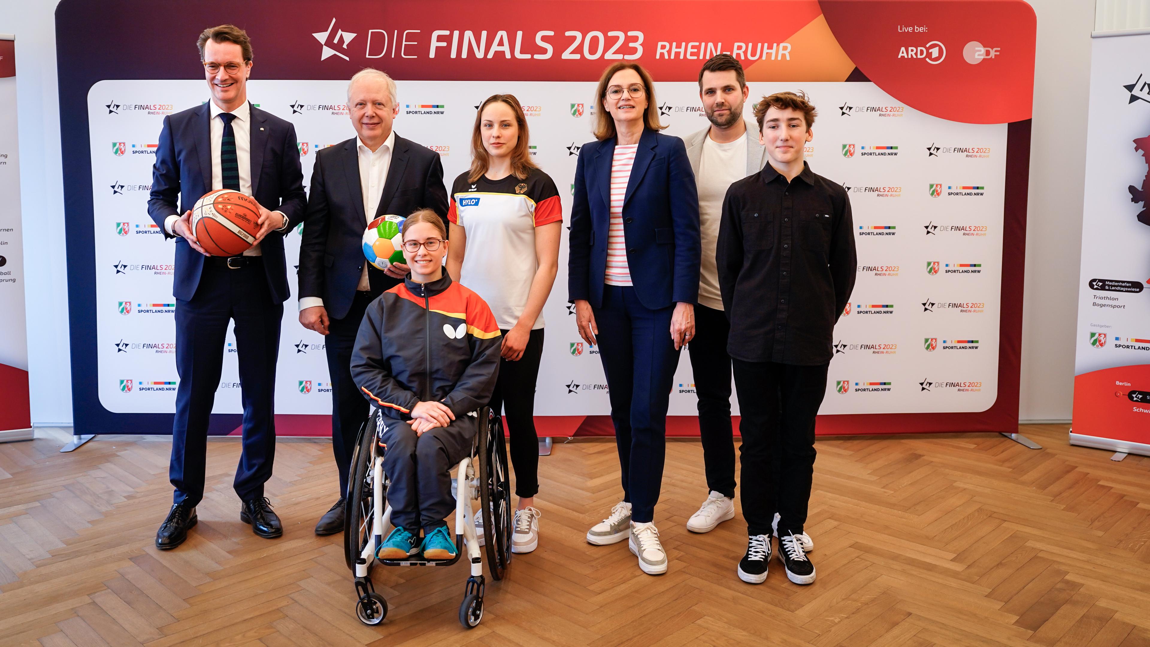 Die Repräsentanten und Repräsentantinnen der Finals 2023 Rhein-Ruhr.
