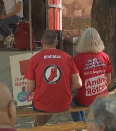 Wahlkampf der Linken in Sangerhausen