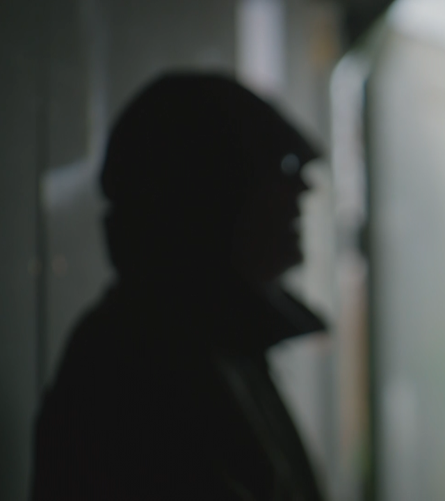 Silhouette eines Mannes