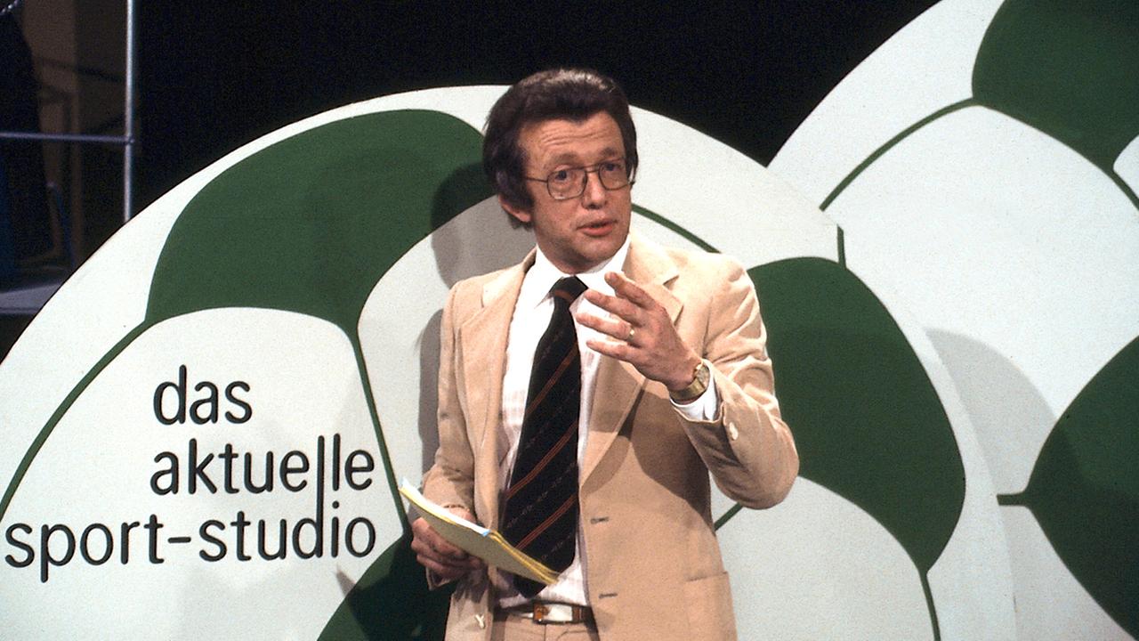 Archiv: Dieter Thomas Heck moderiert das Aktuelle Sport-Studio 