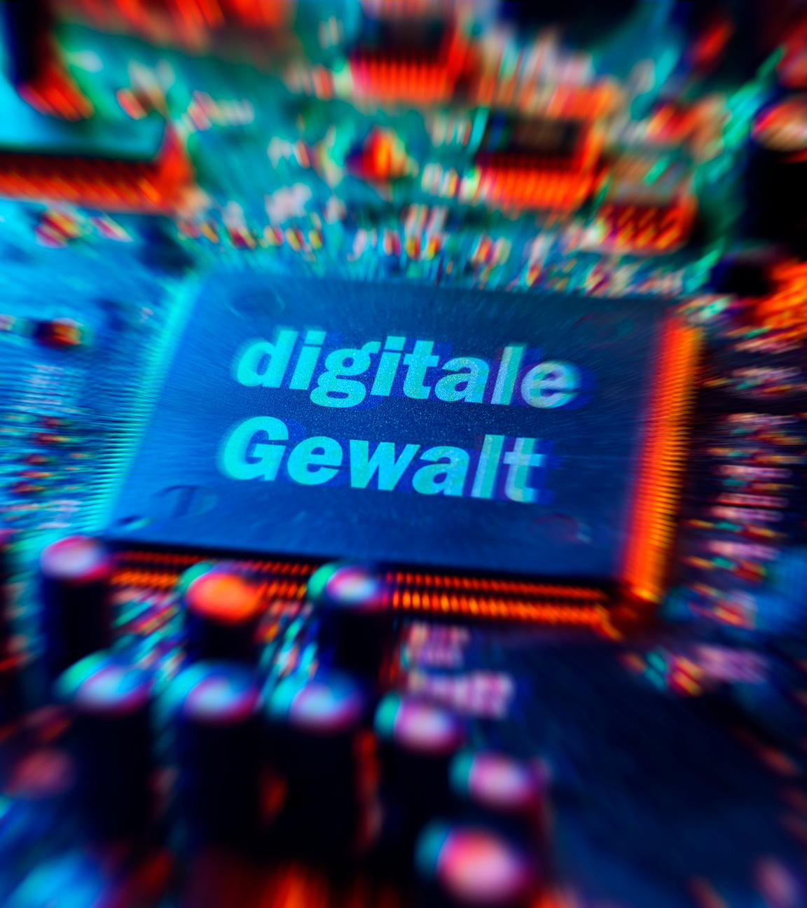 Deepfake und digitale Gewalt - Fotomontage