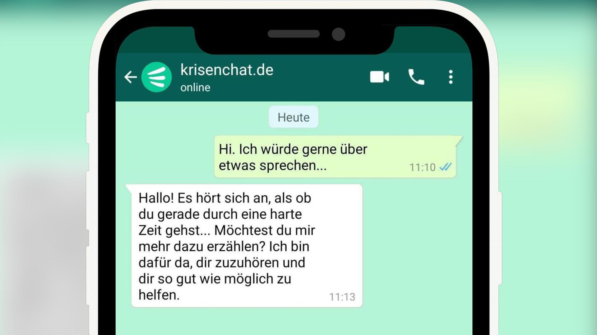 Digitale Hilfe für Jugendliche in Krisen per WhatsApp