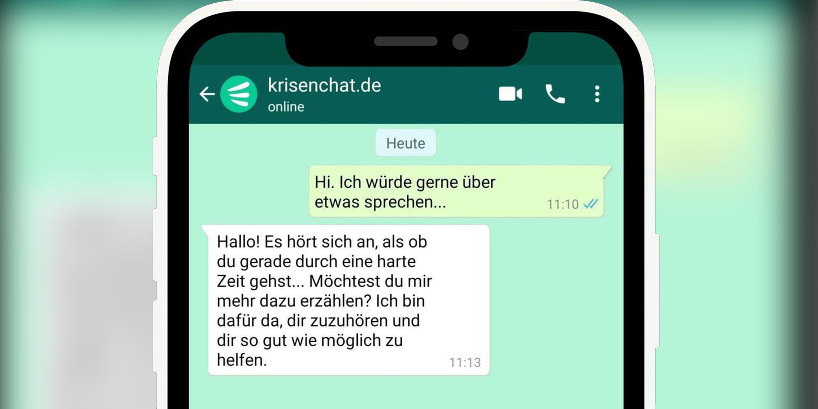 Digitale Hilfe für Jugendliche in Krisen per WhatsApp