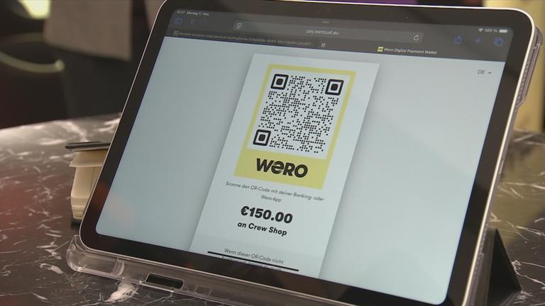 Eine Beispielszahlung mit dem Zahlungsdienst Wero