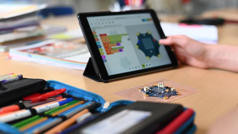 Tablet im Klassenzimmer