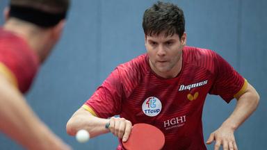 Dimitrij Ovtcharov beim Training.