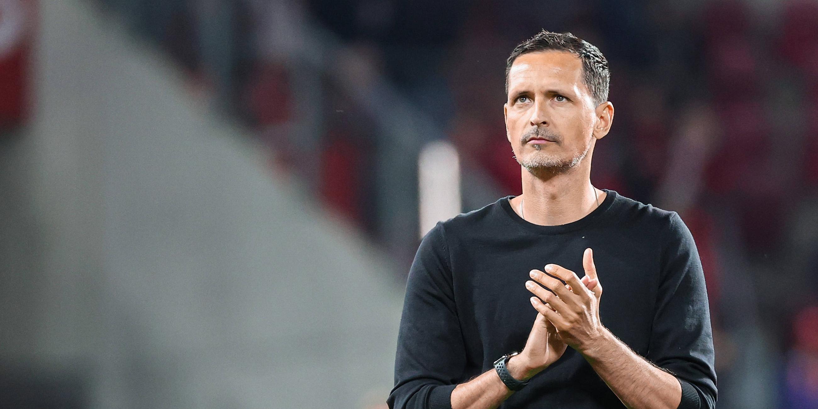 Dino Toppmöller am 04.05.2025 in der Mewa Arena in Mainz