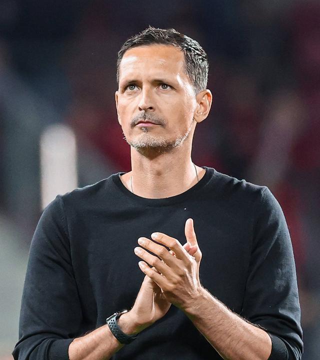 Dino Toppmöller am 04.05.2025 in der Mewa Arena in Mainz