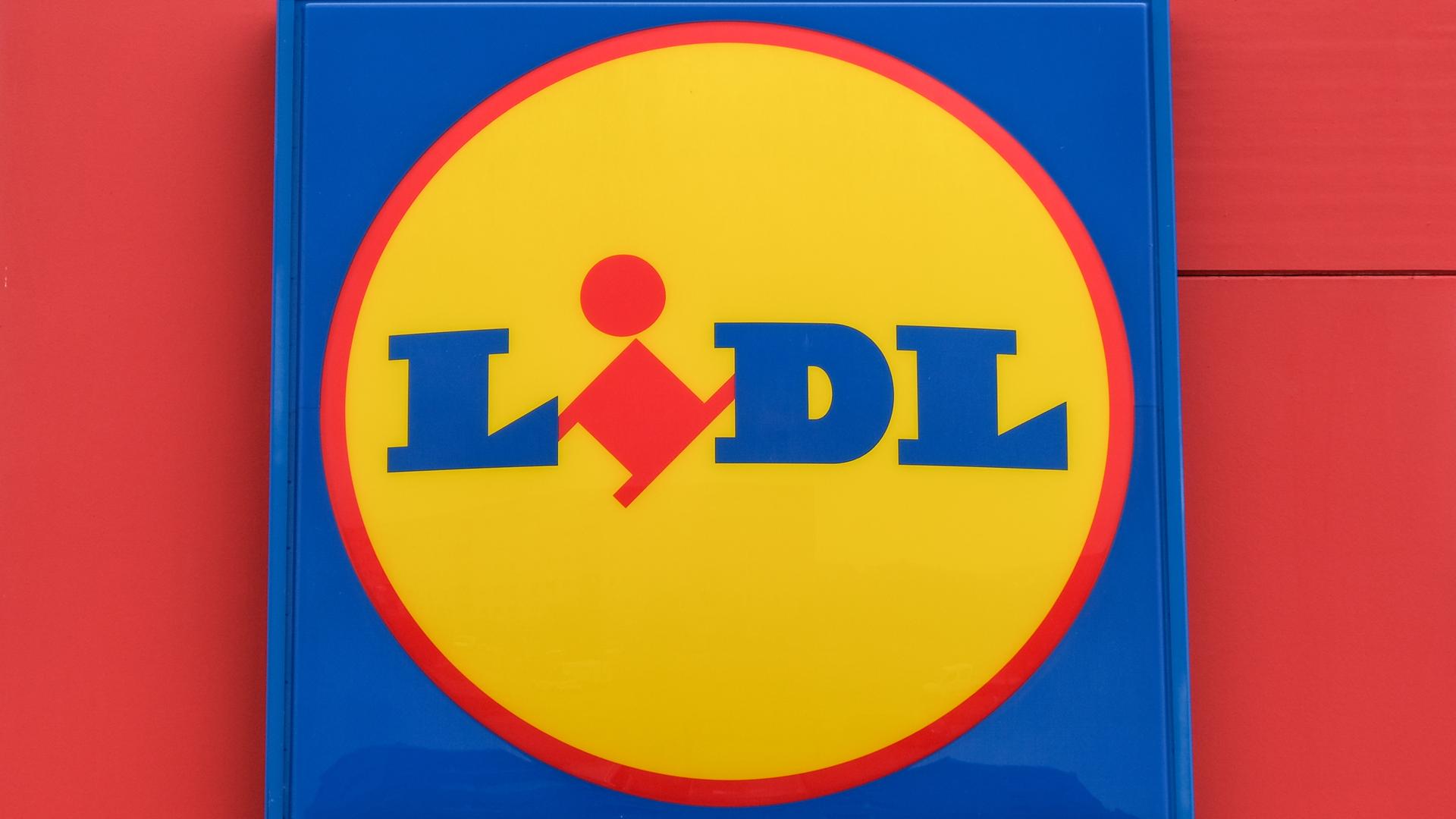 Das Logo des Discountunternehmens Lidl