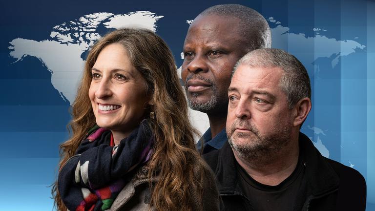 Es sind drei Personen abgebildet. Eine Frau und zwei Männer.