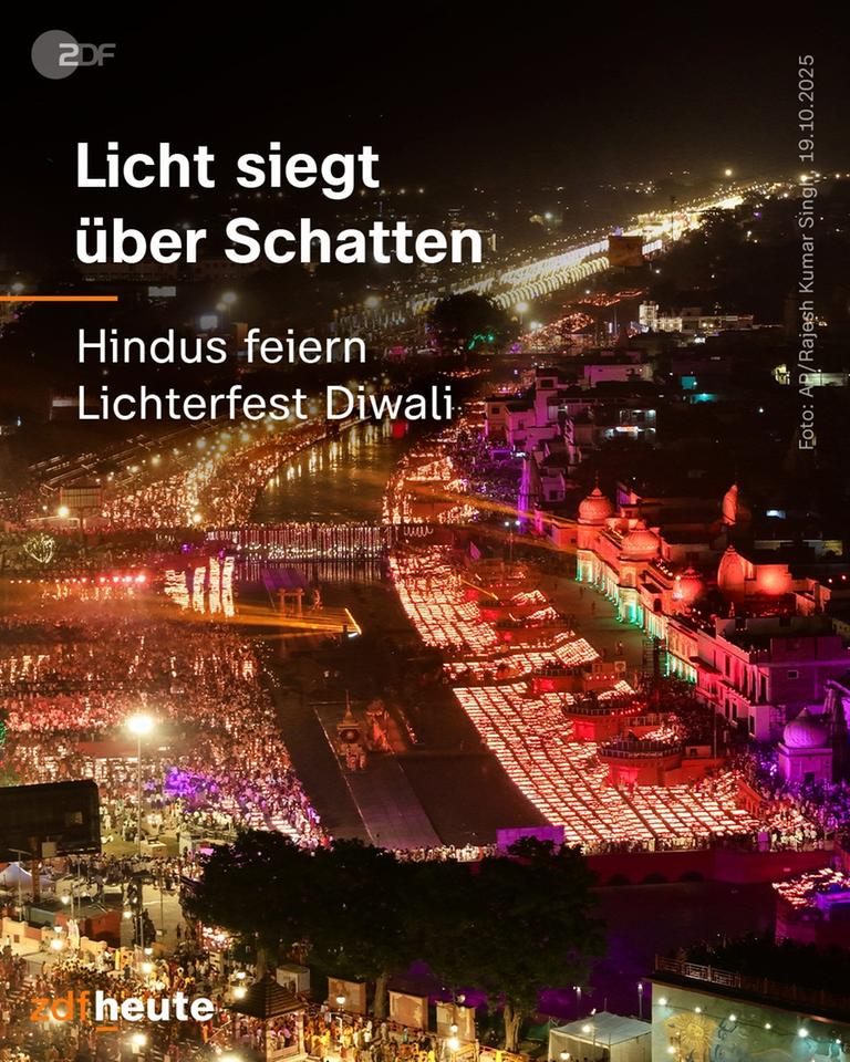 Millionen von Menschen haben das hinduistische Lichterfest Diwali gefeiert