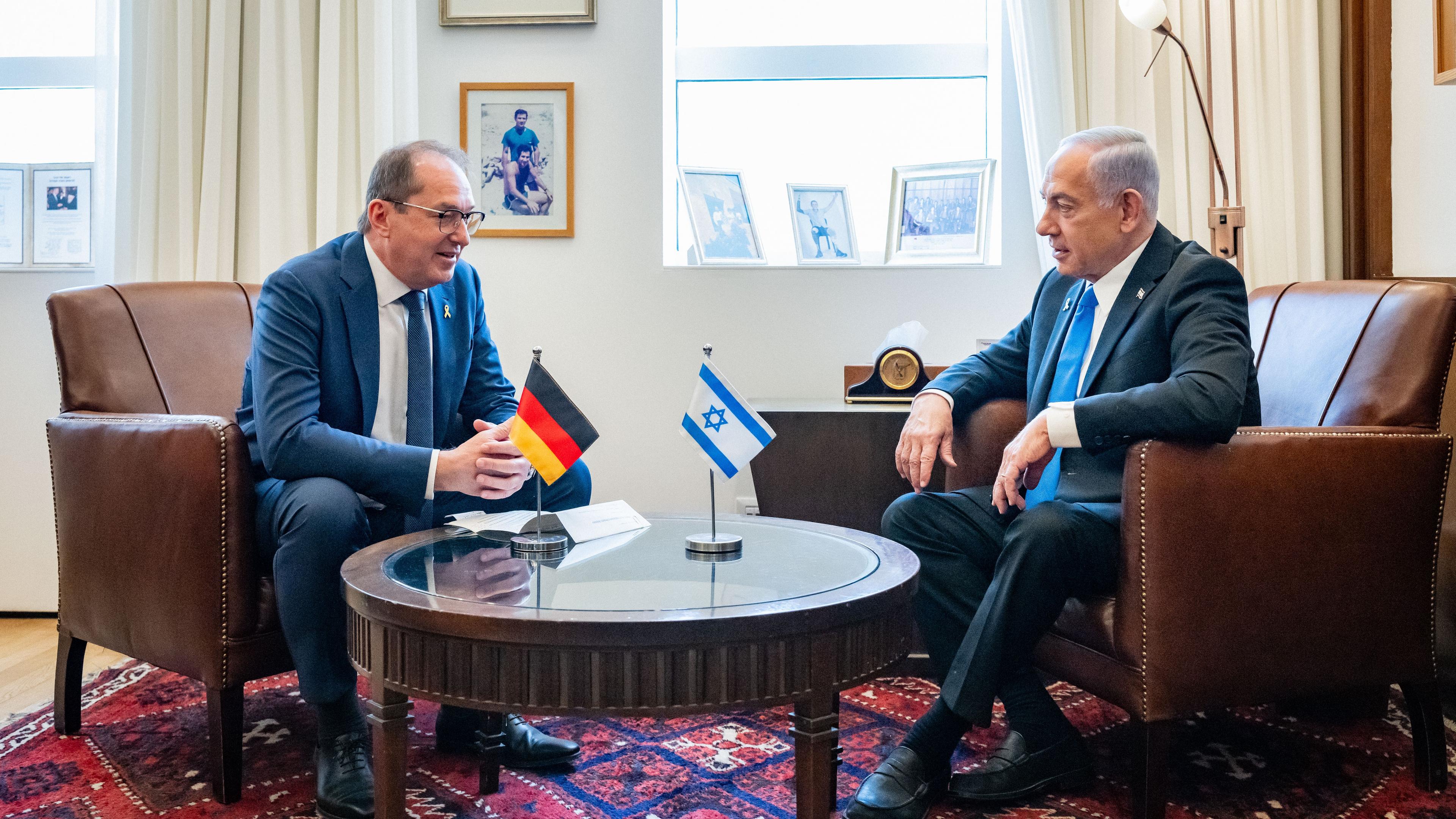 Innenminister Alexander Dobrindt und Israels Premierminister Benjamin Netanjahu