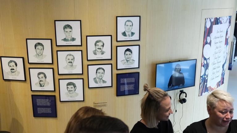 Blick in die Ausstellung im Dokumentationszentrum zum NSU-Komplex