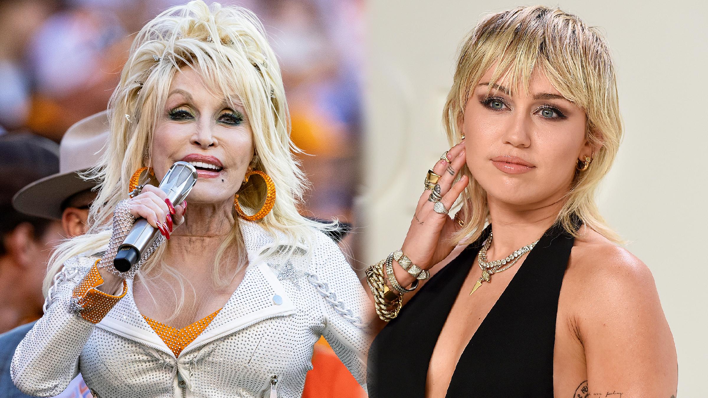 Dolly Parton und Miley Cyrus 
