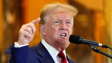 Der ehemalige US-Präsident Donald Trump, aufgenommen am 31.05.2024 in New York (USA)